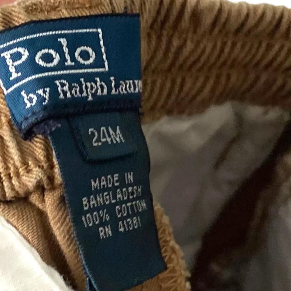 Vintage Polo Ralph Lauren Kids Tan Pants in 24M
